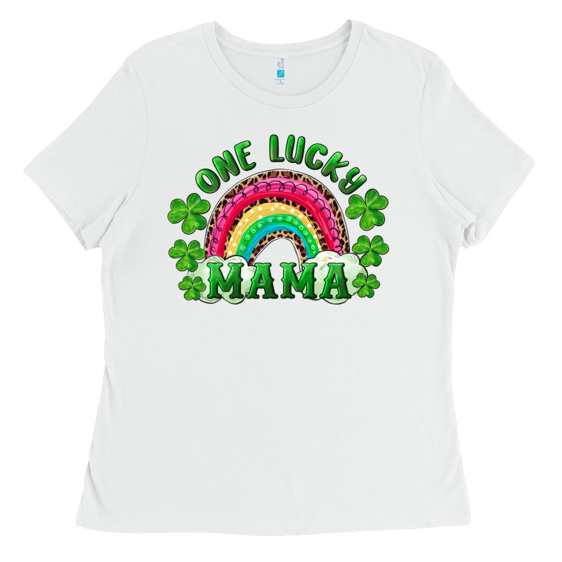 St Patricks Day One Lucky Mama Ladies Tee by RanaPortraitStore | Teevron