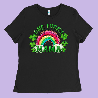 Ladies Tee st patricks day one lucky mama