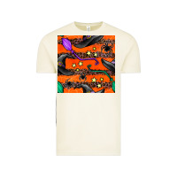 Vintage Arctic halloween witch hats leopard seamless pattern Vintage Tee - BundleAndBundleShop