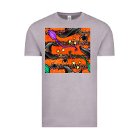 Vintage Zinc halloween witch hats leopard seamless pattern Vintage Tee - BundleAndBundleShop