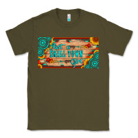 Army Green just a small town girl wlth gemstone arrow and sunflowers licanse plat Classic Tee - Artiststas