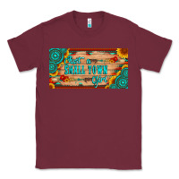 Burgundy just a small town girl wlth gemstone arrow and sunflowers licanse plat Classic Tee - Artiststas