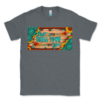 Charcoal Heather just a small town girl wlth gemstone arrow and sunflowers licanse plat Classic Tee - Artiststas