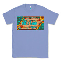 Colony Blue just a small town girl wlth gemstone arrow and sunflowers licanse plat Classic Tee - Artiststas