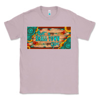 Lilac just a small town girl wlth gemstone arrow and sunflowers licanse plat Classic Tee - Artiststas