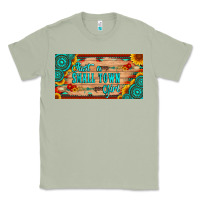 Matcha just a small town girl wlth gemstone arrow and sunflowers licanse plat Classic Tee - Artiststas