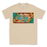 Mushroom just a small town girl wlth gemstone arrow and sunflowers licanse plat Classic Tee - Artiststas