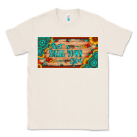 Natural just a small town girl wlth gemstone arrow and sunflowers licanse plat Classic Tee - Artiststas