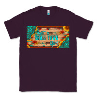 Plum just a small town girl wlth gemstone arrow and sunflowers licanse plat Classic Tee - Artiststas