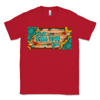 Red just a small town girl wlth gemstone arrow and sunflowers licanse plat Classic Tee - Artiststas