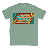 Sage just a small town girl wlth gemstone arrow and sunflowers licanse plat Classic Tee - Artiststas