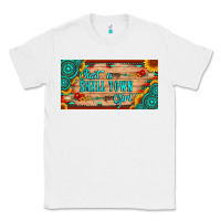 White just a small town girl wlth gemstone arrow and sunflowers licanse plat Classic Tee - Artiststas