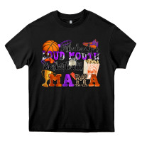 Black somebody's loud mouth basketball mama Heavy Core Tee - Zillion Design Studio