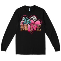 Black valentines day western hearts be mine Long Sleeve Tee - Jasminsmagicworld