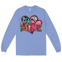 Colony Blue valentines day western hearts be mine Long Sleeve Tee - Jasminsmagicworld