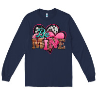 Navy valentines day western hearts be mine Long Sleeve Tee - Jasminsmagicworld
