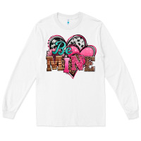 White valentines day western hearts be mine Long Sleeve Tee - Jasminsmagicworld