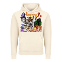 Vintage Artic Happy Hallothanksmas Cats Vintage Hoodie - BundleAndBundleShop