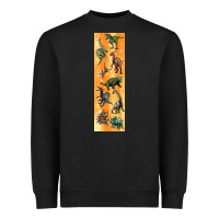 Black dinosaurs pen wrap Heavyweight Sweatshirt - Artiststas