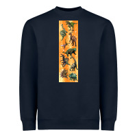 Navy dinosaurs pen wrap Heavyweight Sweatshirt - Artiststas