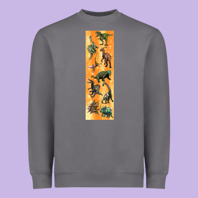 Dinosaurs Pen Wrap Heavyweight Sweatshirt Designed By Artiststas