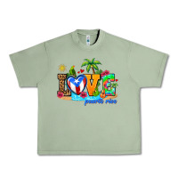 Oil Green love puerto rico Urban Heavy Tee - AdoDesignShop
