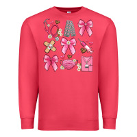 Cardinal coquette bow nurse Premium Sweatshirt - Artiststas