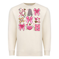 Sandshell coquette bow nurse Premium Sweatshirt - Artiststas