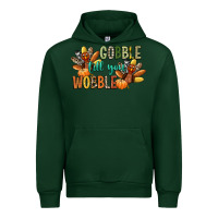 Forest Green gobble till you wobble Urban Hoodie - CowGirlArtShop