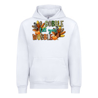 White gobble till you wobble Urban Hoodie - CowGirlArtShop