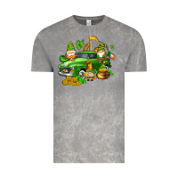 Cloud Rock st patricks gnomes  with farm truck Vintage Tee - AdoDesignShop