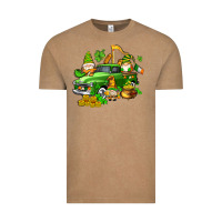Vintage Coffee st patricks gnomes  with farm truck Vintage Tee - AdoDesignShop