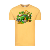 Vintage Mustard st patricks gnomes  with farm truck Vintage Tee - AdoDesignShop