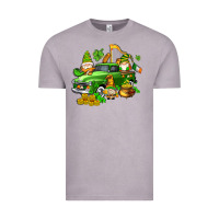 Vintage Zinc st patricks gnomes  with farm truck Vintage Tee - AdoDesignShop