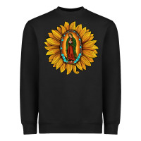 Black our lady of guadalupe sunflower Heavyweight Sweatshirt - JahusDesignShop