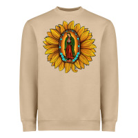 Mushroom our lady of guadalupe sunflower Heavyweight Sweatshirt - JahusDesignShop
