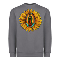 Storm our lady of guadalupe sunflower Heavyweight Sweatshirt - JahusDesignShop