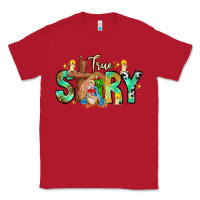 Red True Story Classic Tee - CowhideDigitalArt