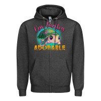 Charcoal Heather i'm turtley adorable Zipper Hoodie - NancyCooperArtShop