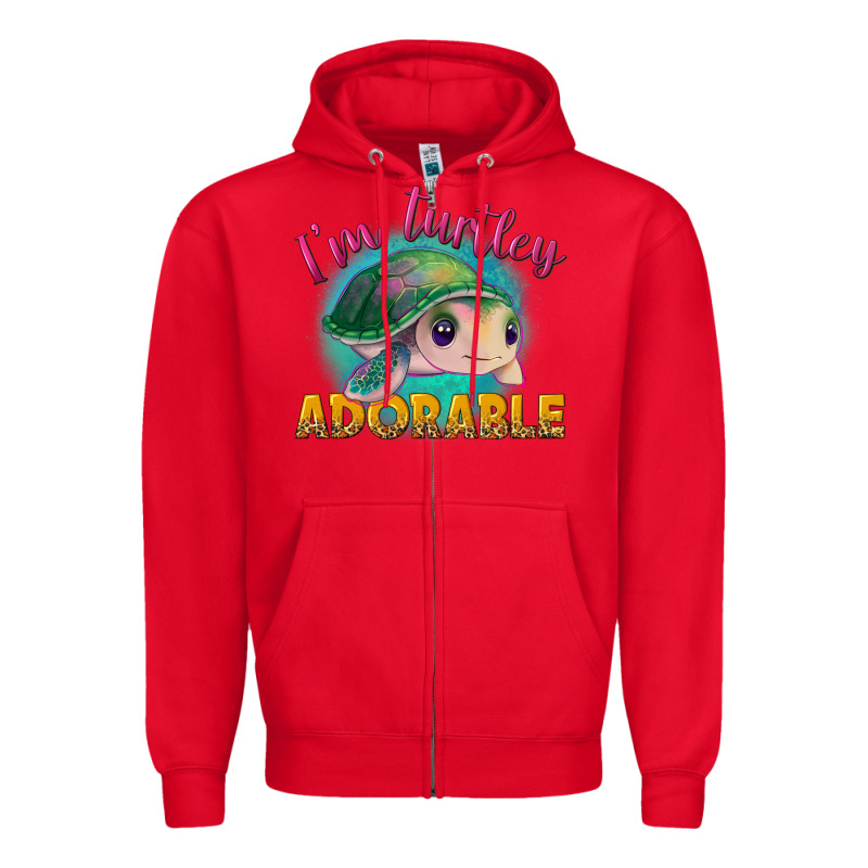 I'm Turtley Adorable Zipper Hoodie by NancyCooperArtShop | Teevron