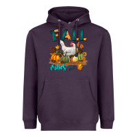 Plum Fall Vibes Chicken Heavyweight Hoodie - LillyAllenDesigns