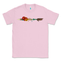 Bubblegum Pink flowers and arrow with gemstone Classic Tee - Artiststas