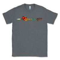 Charcoal Heather flowers and arrow with gemstone Classic Tee - Artiststas