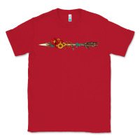 Red flowers and arrow with gemstone Classic Tee - Artiststas