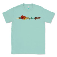 Seafoam flowers and arrow with gemstone Classic Tee - Artiststas