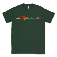 Sports Green flowers and arrow with gemstone Classic Tee - Artiststas