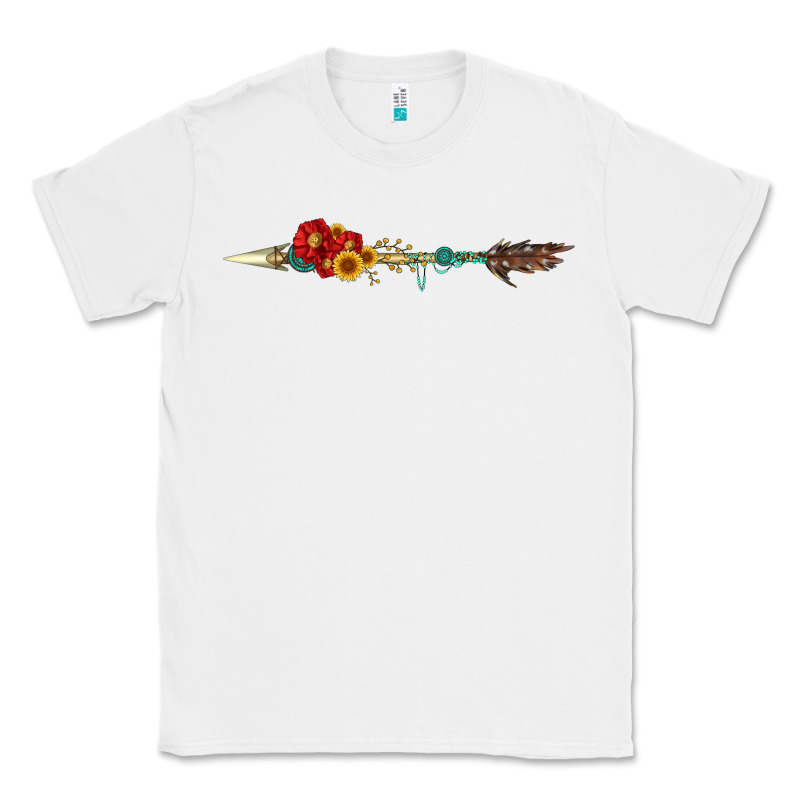 Flowers And Arrow With Gemstone Classic Tee by Artiststas | Teevron