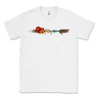 White flowers and arrow with gemstone Classic Tee - Artiststas