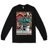 Black Western So Legend Dairy Holstein Cow Long Sleeve Tee - LillyAllenDesigns