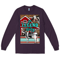 Plum Western So Legend Dairy Holstein Cow Long Sleeve Tee - LillyAllenDesigns